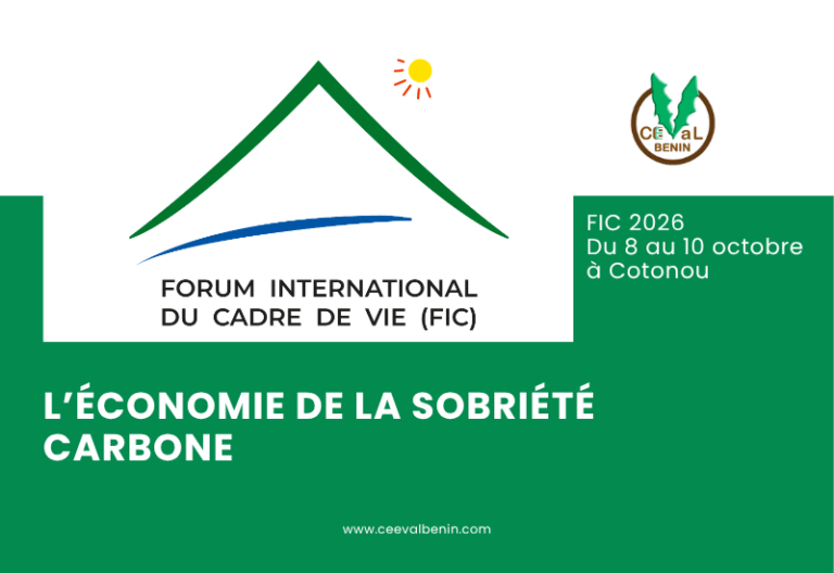 FIC 2026 : Cotonou accueille un forum dédié à la sobriété carbone