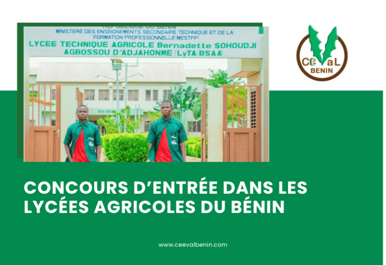 Démarrage des épreuves du concours d’entrée dans les lycées agricoles du Bénin
