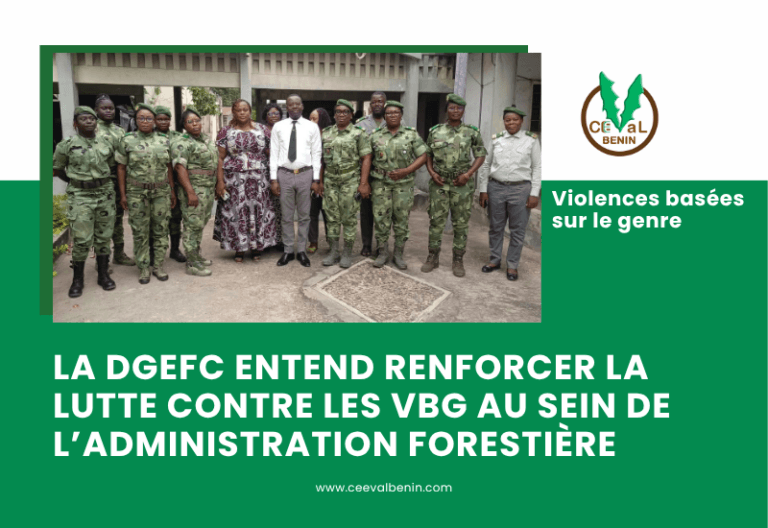 Bénin : Les Eaux, Forêts et Chasse renforcent leur engagement contre les violences basées sur le genre